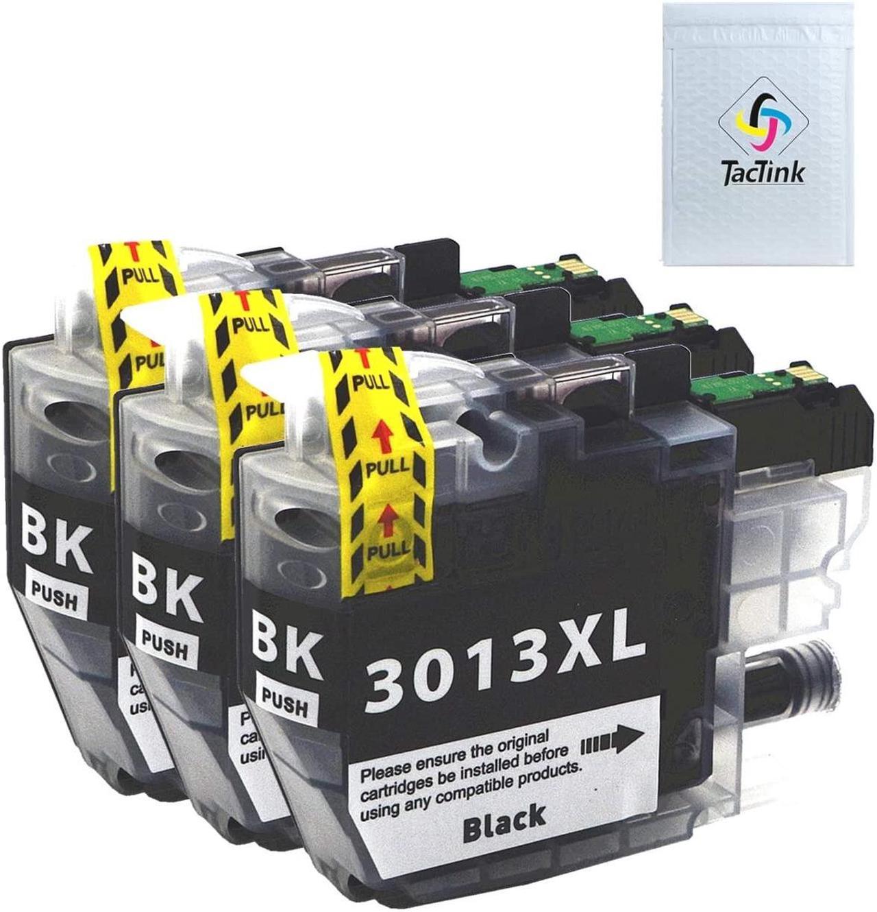 TacTink LC3013BK XL Compatible Ink Cartridge Replacement for Brother LC3013 LC3011 High Yield Ink Work with Brother MFC-J491DW MFC-J497DW MFC-J690DW MFC-J895DW Inkjet Printers, 3 Black