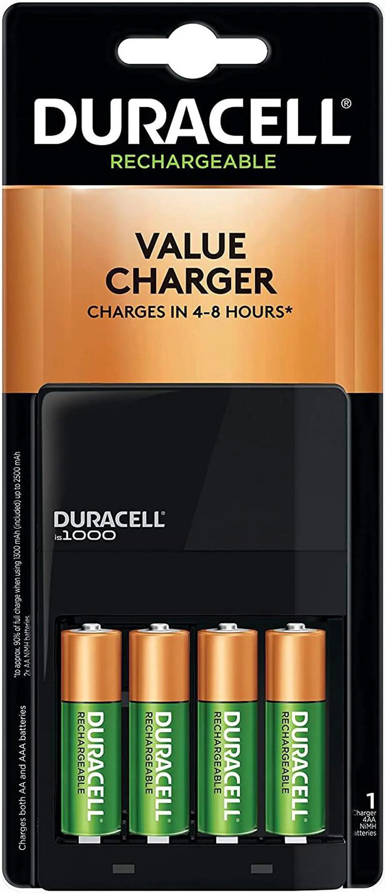 Alt view image 5 of 20 - Duracell Charger,Batery,W/4aa CEF14