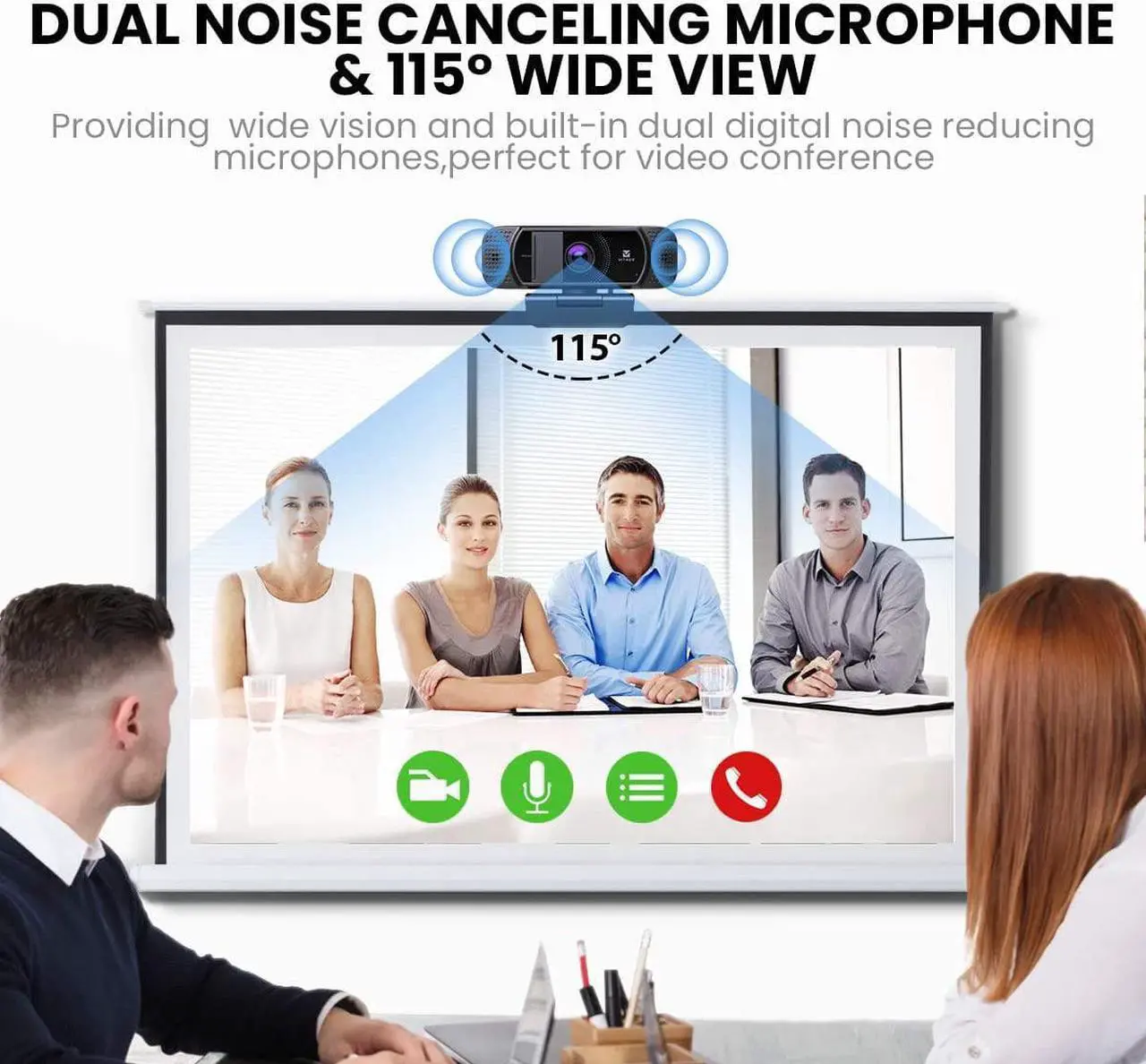 Alt view image 6 of 7 - Webcam with Microphone 1080P HD Web Camera, 672 USB Desktop Web Cam Facecam Video Cam for Streaming Gaming Conferencing Mac Windows PC Laptop Computer