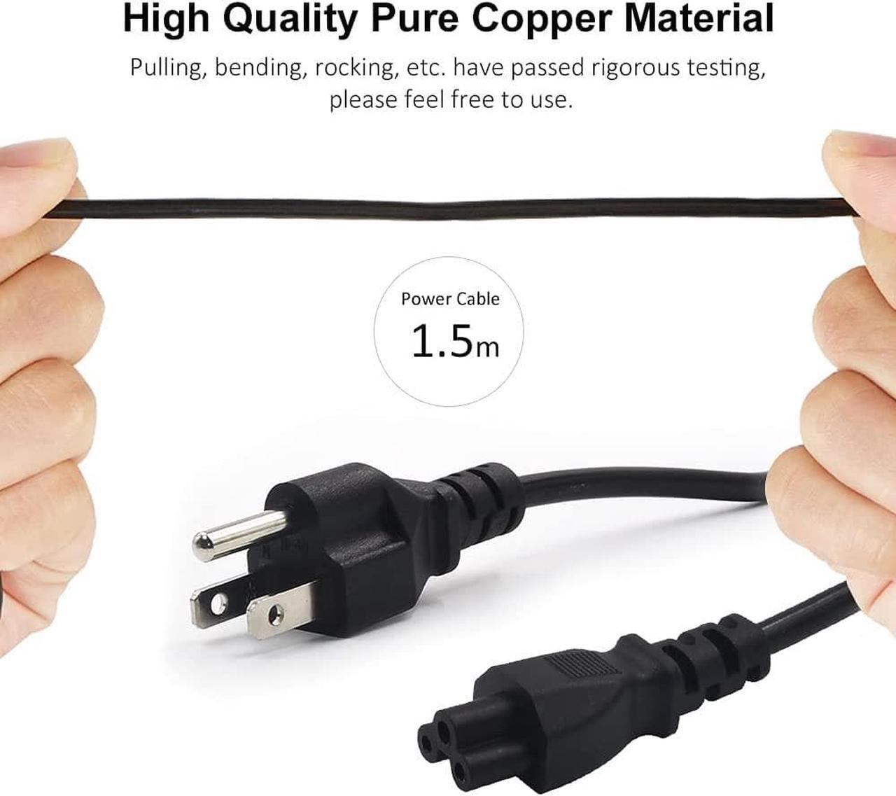 Alt view image 6 of 7 - 19V AC Adapter Power Cord Supply for HP Pavilion Monitor 22cwa 22bw 20xi 23cw 23xi 23xw 25es 25xw 25bw 25xi 27xw 27xi?Series Laptop