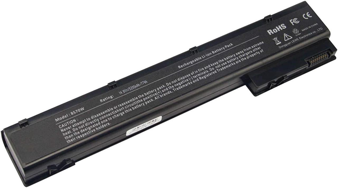 AC Doctor INC Laptop Battery for HP EliteBook 8560w 8570w 8760w 8770w Mobile Workstation, 5200mAh/14.8V/6-Cells