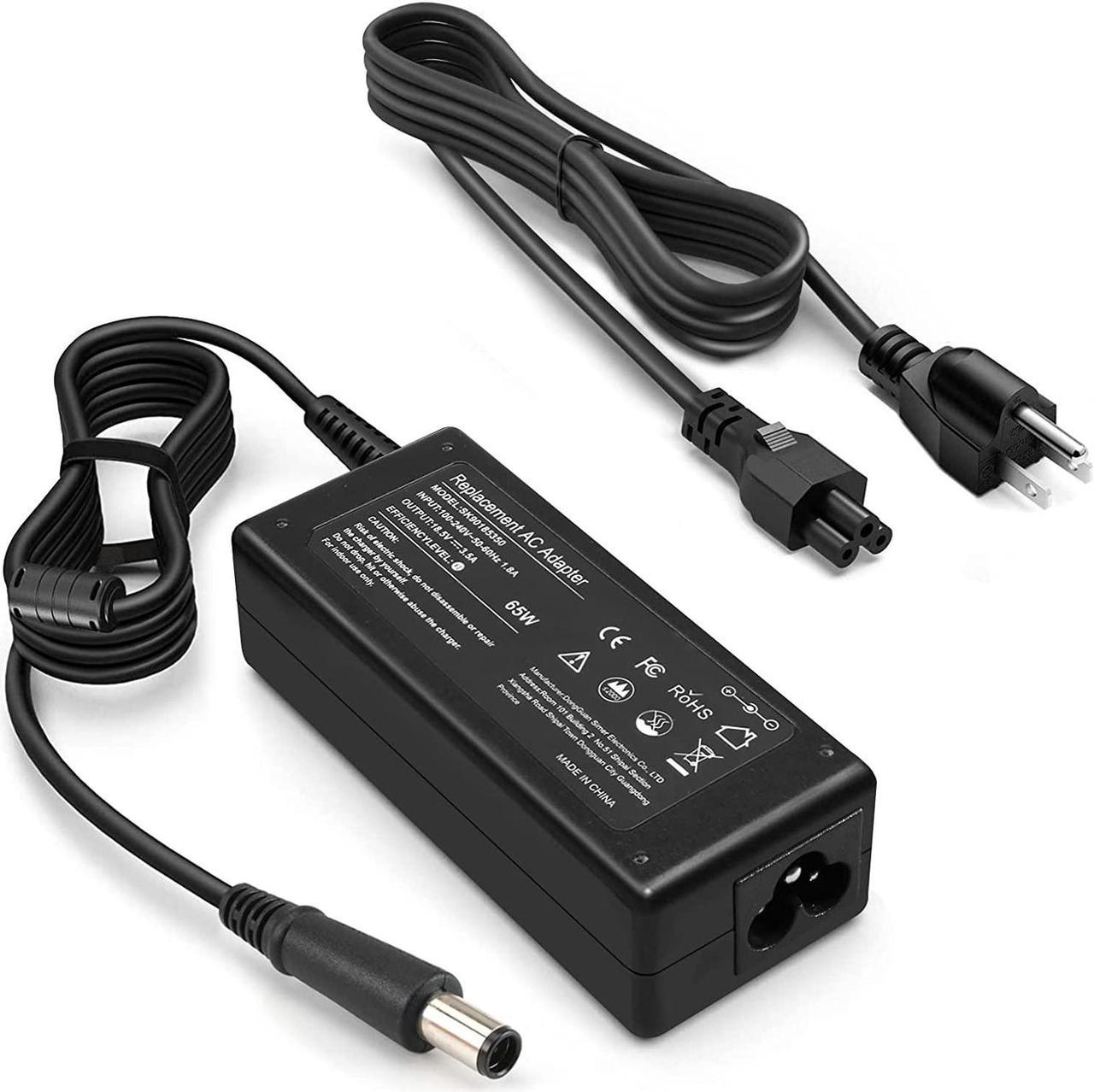 65W Laptop Charger for HP EliteBook 820 840 850 G1 G2 G42 G56 G60 G61 G62 G72 CQ40 CQ45 CQ50 CQ57 CQ58 EliteBook Folio 9480m 9470m Probook 430 440 450 455 G1 G2 18.5V 3.5A Adapter Cord Power Supply