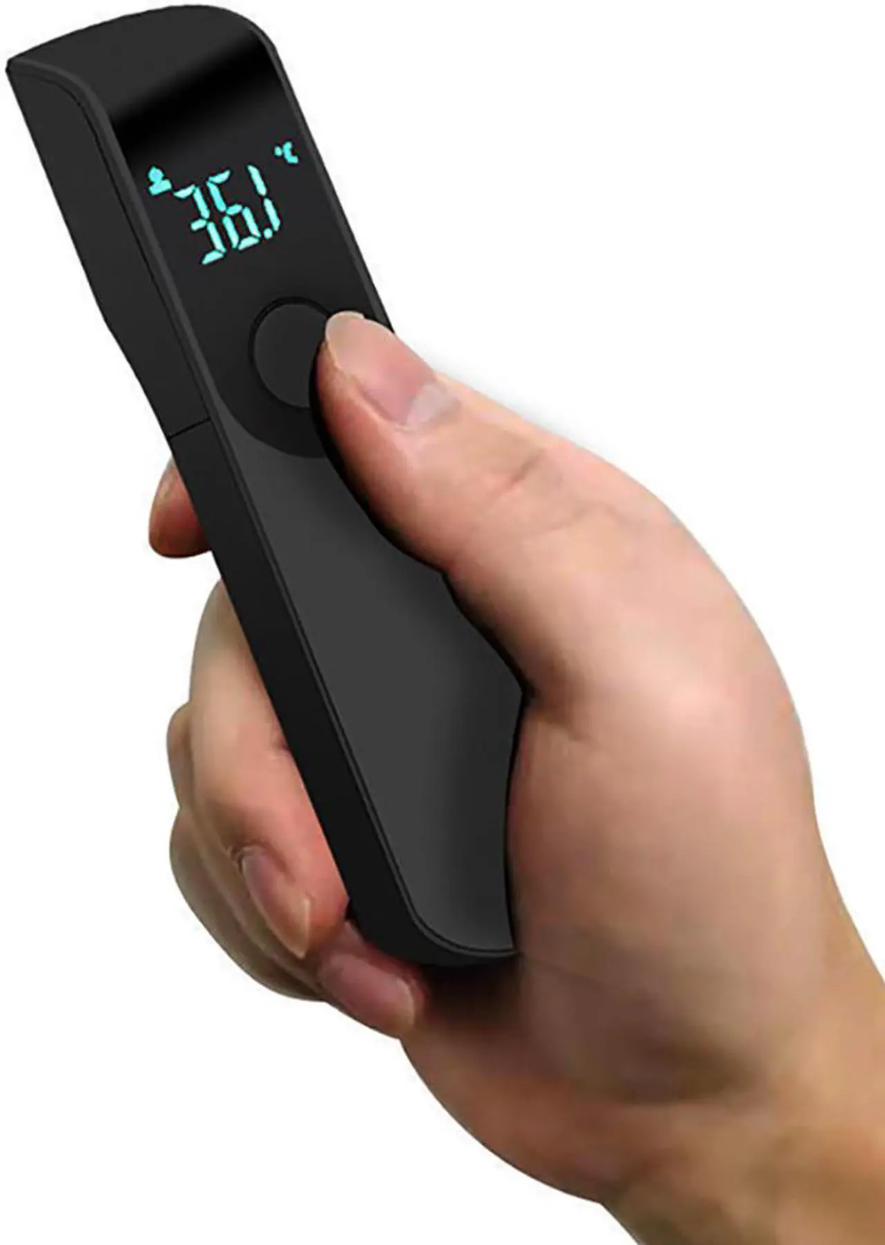 Alt view image 5 of 6 - Non-contact Thermometer Forehead Infrared Electronic Thermometer Mini Household Handheld Electronic Thermometer for Adults and Kids (White)