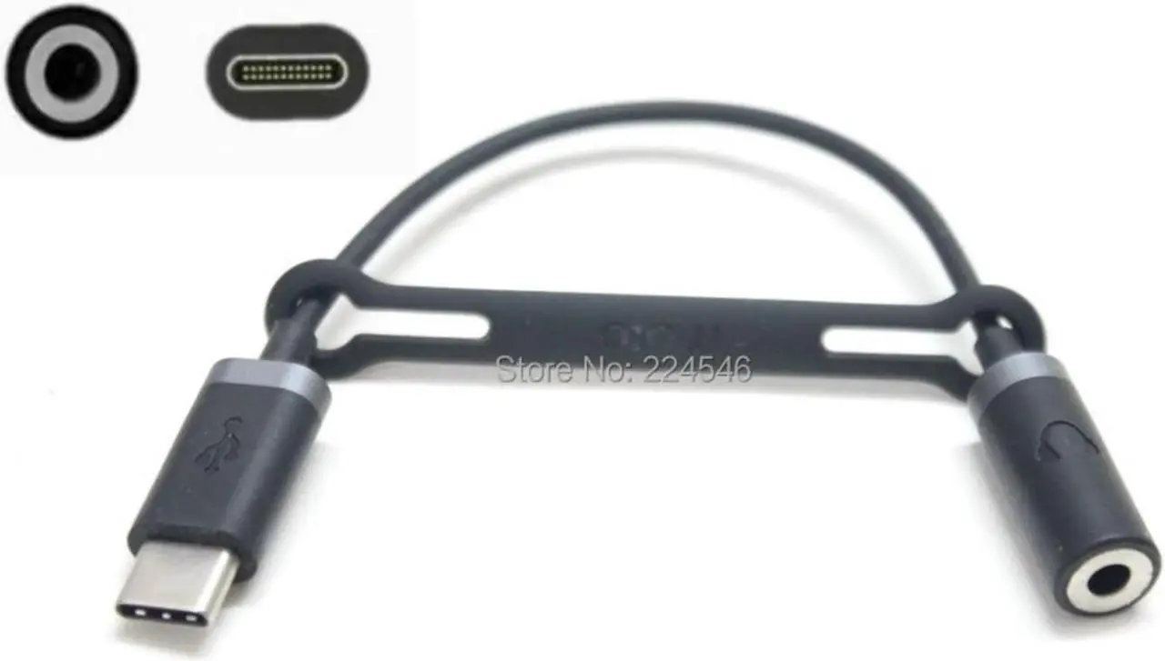 Main image of USB Type C to 3.5mm Audio Headphone Jack Adapter Cable USB-C 3.5mm for Moto Z Box Only