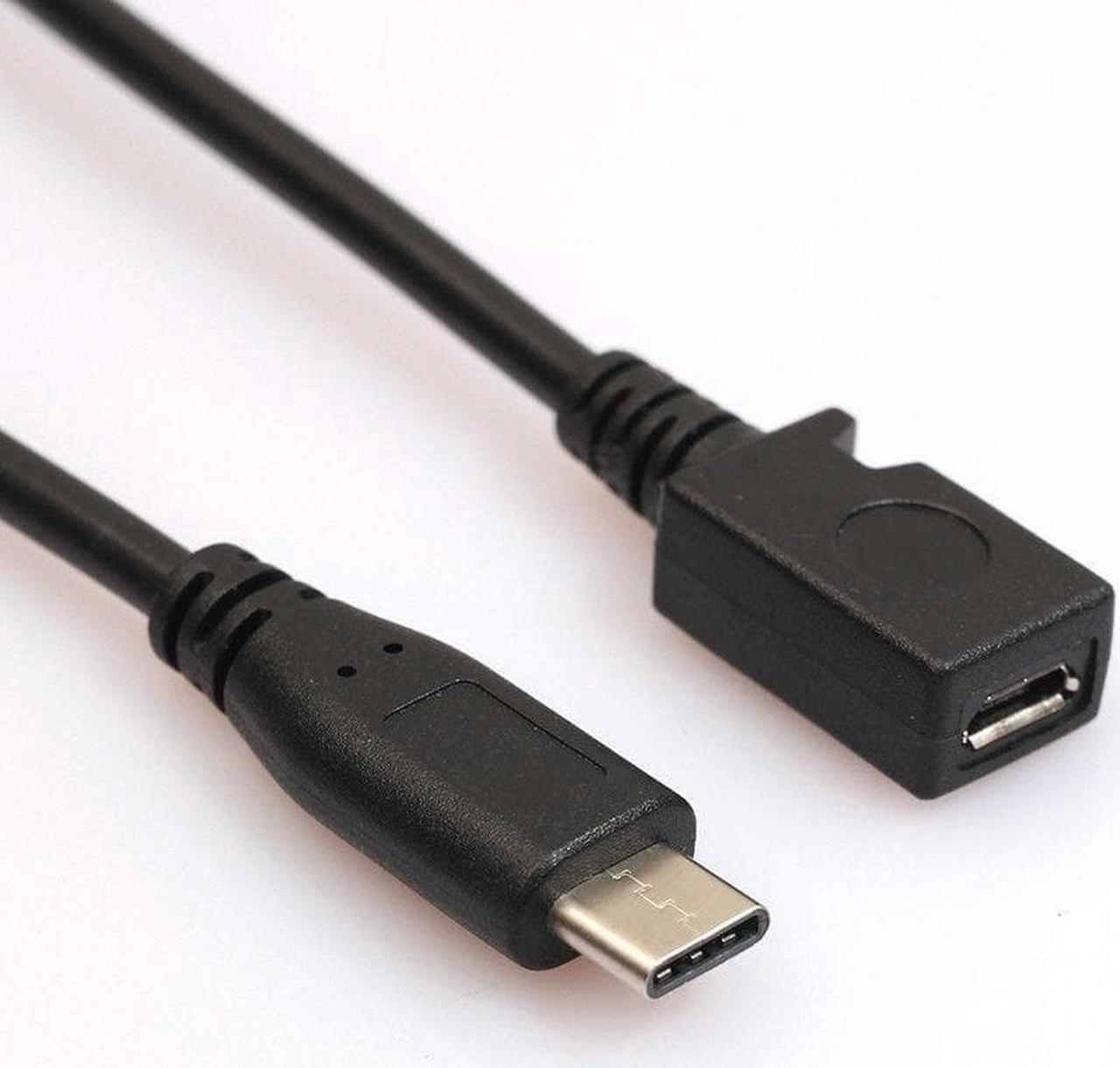 USB 3.1 Type C Male to Micro USB Female Short Cable