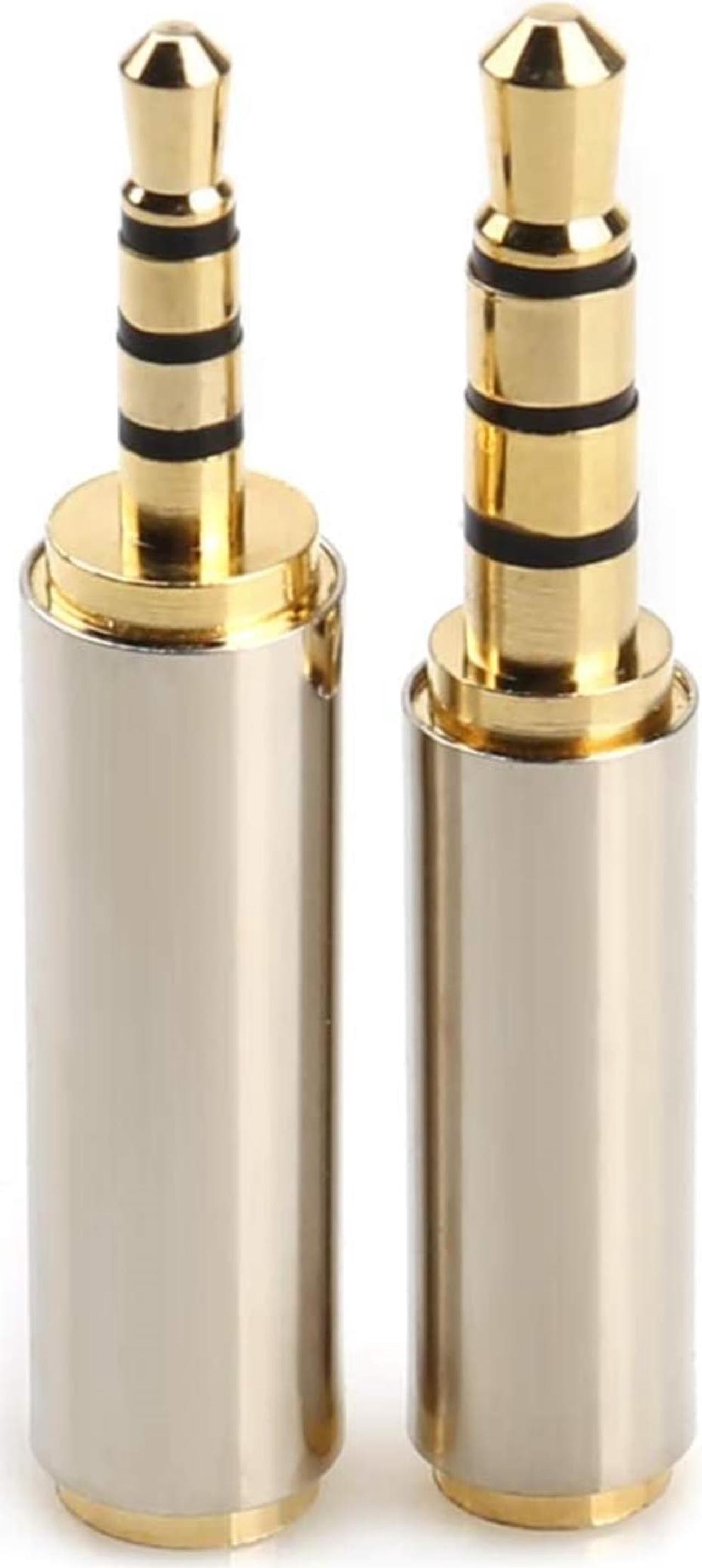 Main image of 2pack 3.5mm Male to 2.5mm Female and 2.5mm Male to 3.5mm Female Audio Headphone Adapter Headset Converter 3 Ring Gold Plated