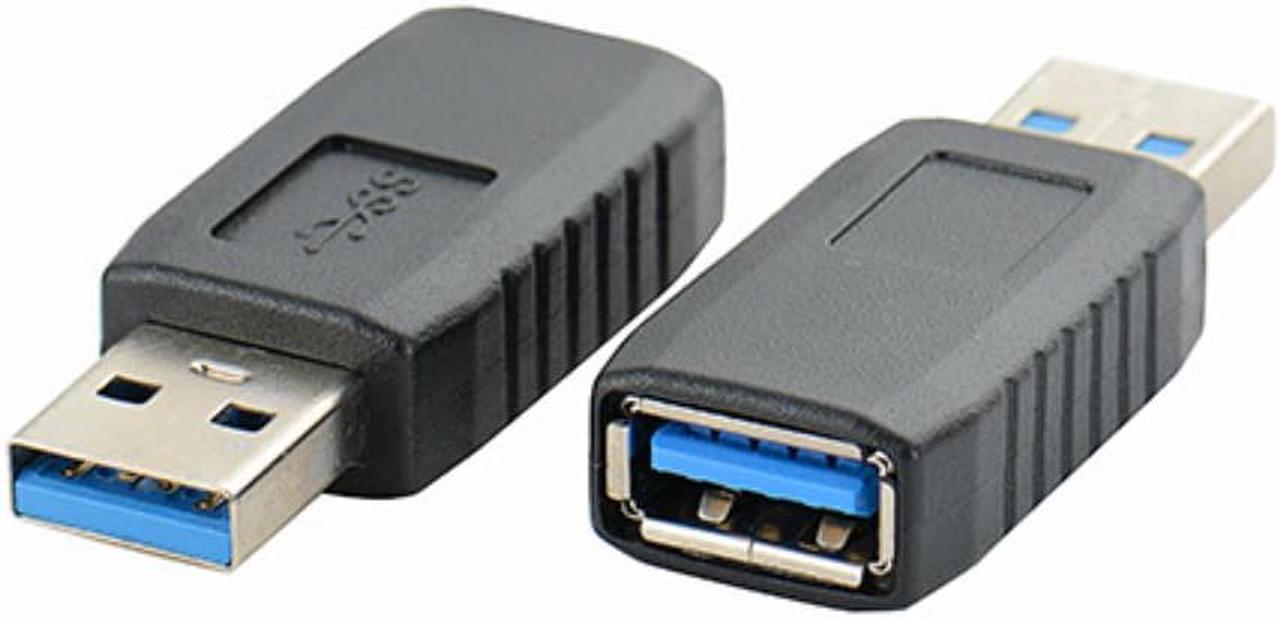 2pcs High-Speed USB 3.0 Male to Female Coupler Type A Extender Connection Adapter