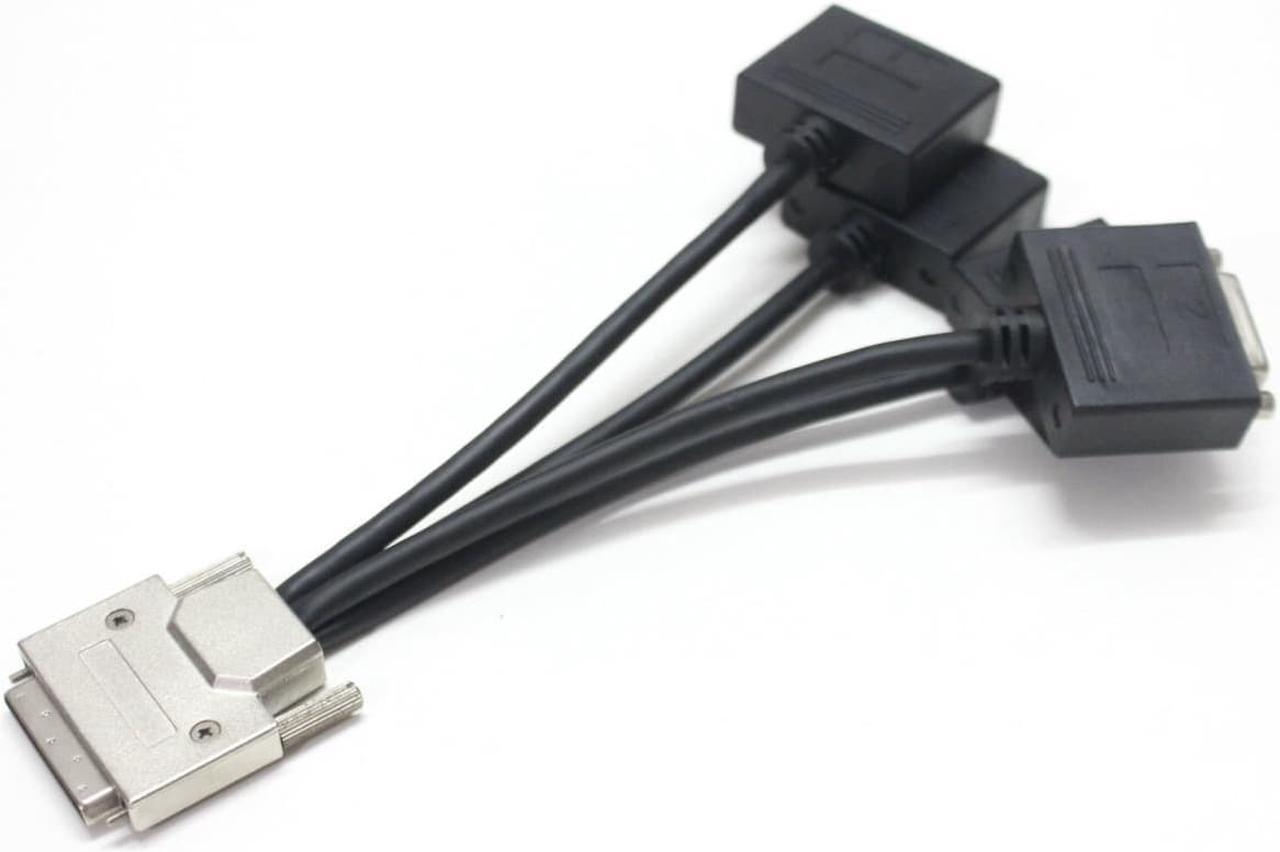 VHDCI (SCSI 68Pin) M to 4-Port DVI-D (24 + 1) F Splitter Cable for NVIDIA and VisionTek Graphics Cards