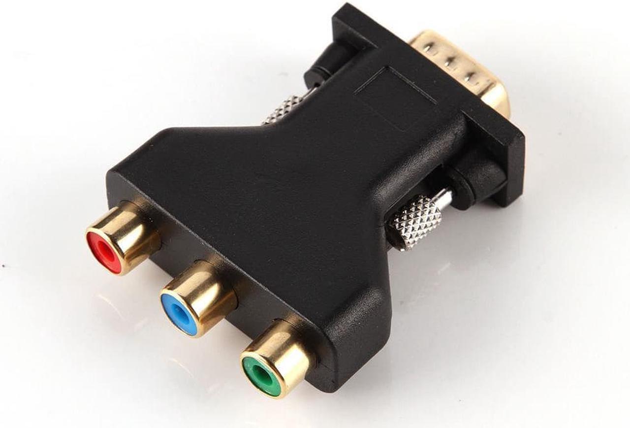 VGA Male To  3RCA Adapter Converter 15Pin PC Computer to Projector TV DVD