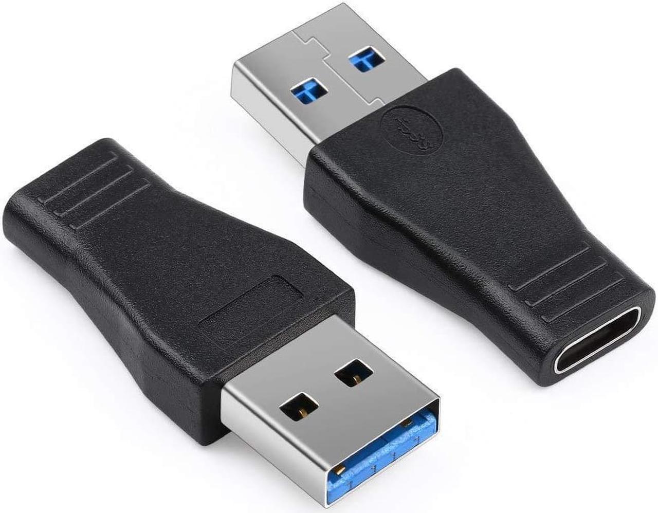 2pcs USB 3.0 Male to Type C Female Adapter Type A to C USB 3.0 Male to 3.1 Female Adapter Converter Support Data Sync & Charging