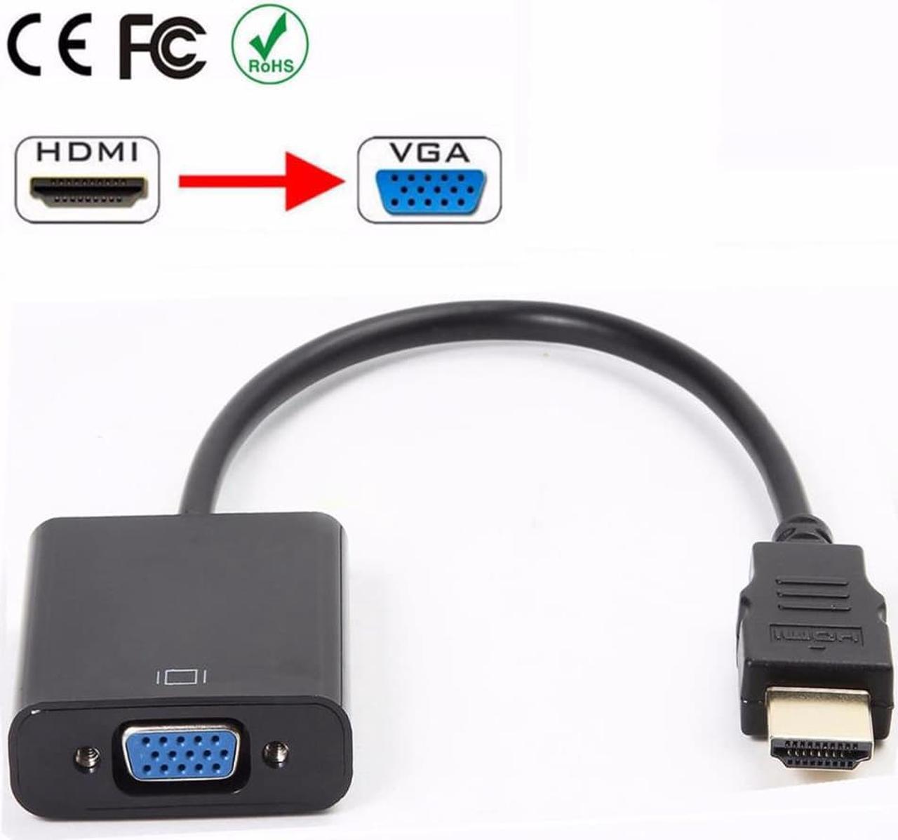 1080P  HDMI-compatible Male to VGA Female Video Converter Adapter Cable for PC DVD HDTV TV