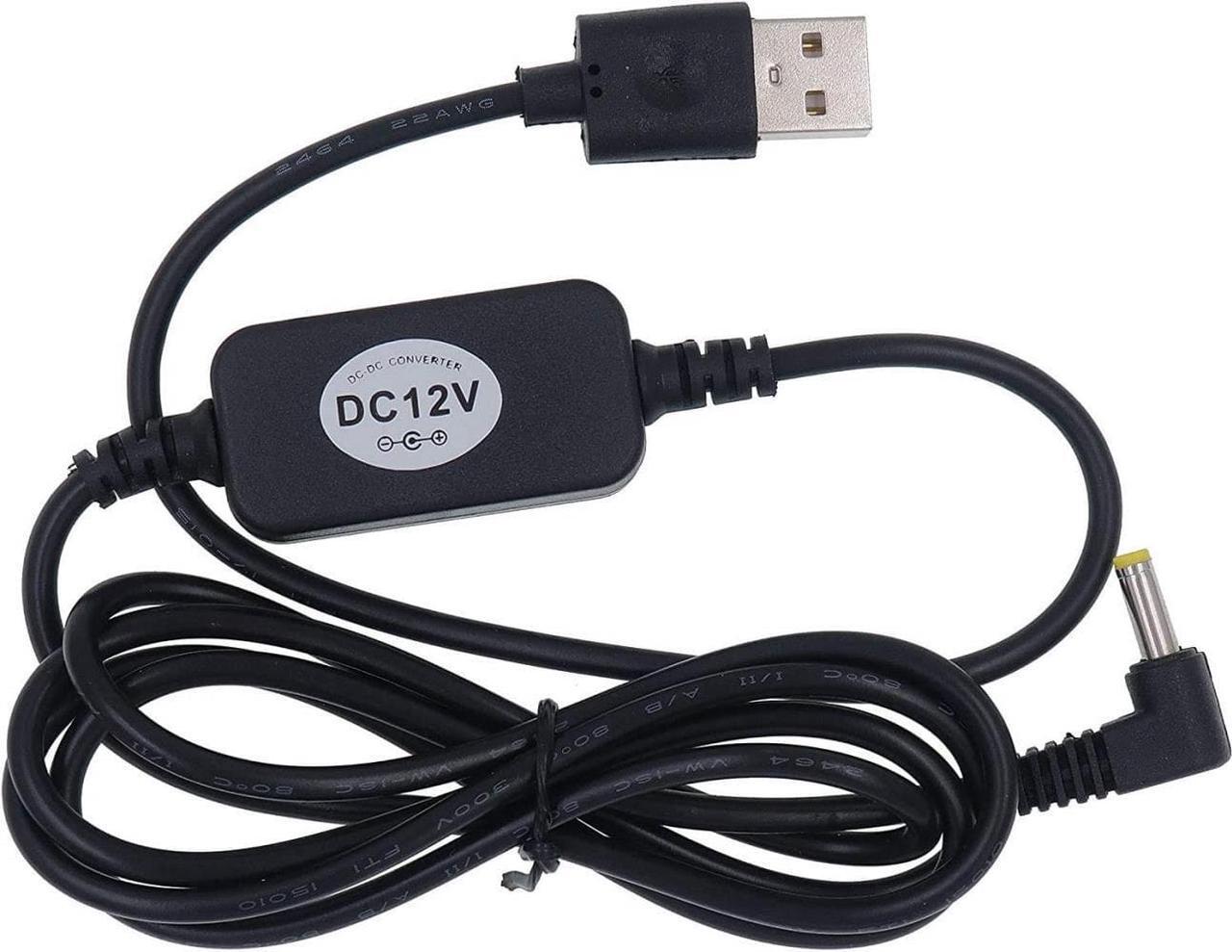 Main image of USB 5V to DC 12V 4mm x 1.7mm Power Cable, Compatible with Dot Devices, USB Voltage Step Up Converter Cable, Power Supply Adapter
