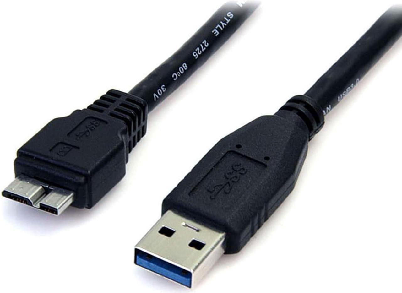 3ft/1m Black SuperSpeed USB 3.0 Cable A to Micro B - M/M 2pcs/lot