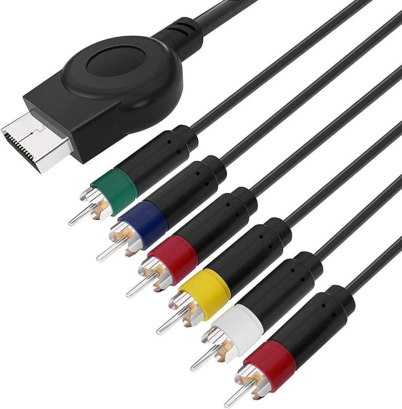 PS2/ PS3 AV Multi Out to Component Video Audio Cable, 1.8M HD Composite AV Cable Lead for Sony Playstation PS2 / PS3 / PS