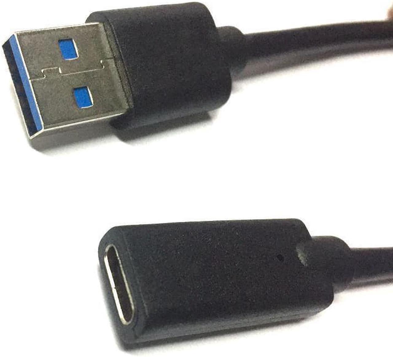 2PCS/LOT USB 3.1 Type C Male to USB 3.1 Type C Female Extension Data Cable 20CM