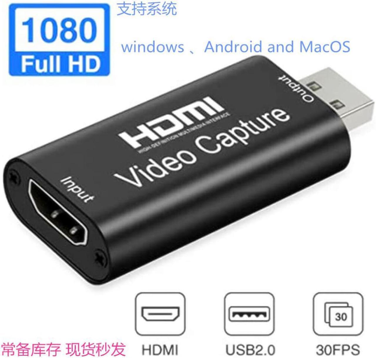 4K Video Capture Card HDMI-compatible  USB 2.0 1080P Live Video Streaming Game Recorder