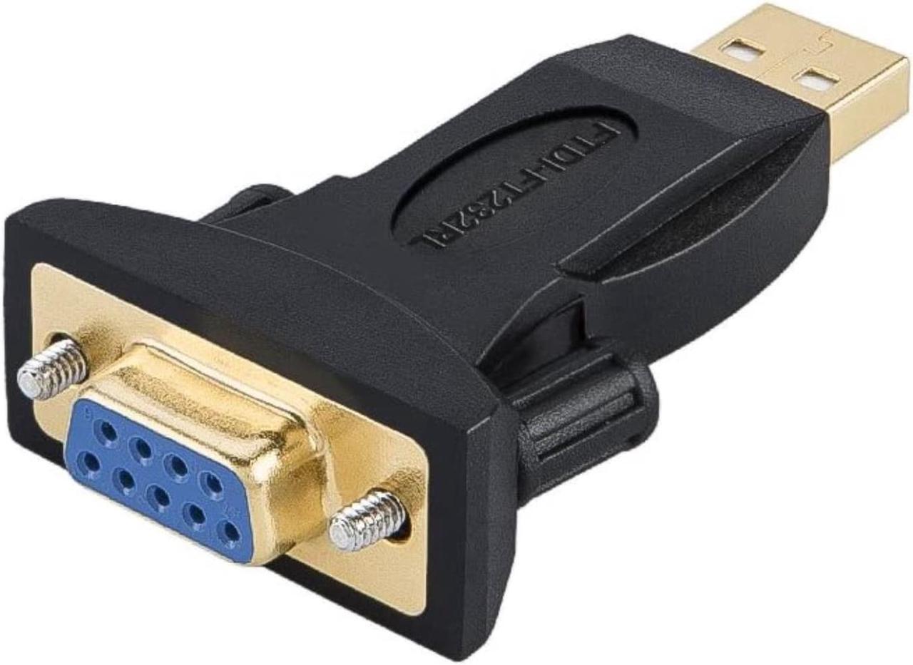 USB to RS232 Adapter with PL2303 Chip,USB to DB9 Serial Female Converter Compatible Windows 10, 8.1, 8, 7, Vista, XP, Linux