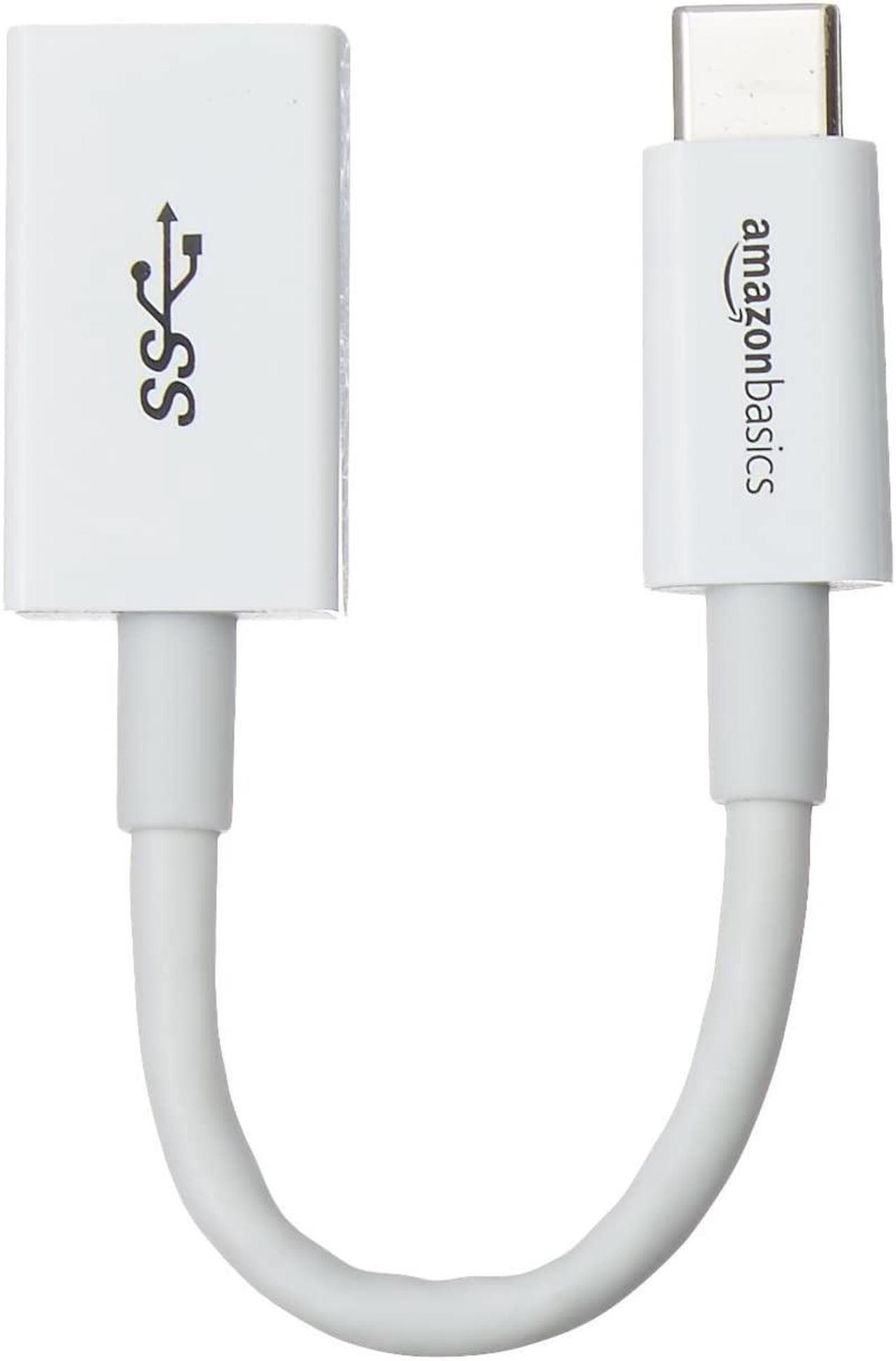 Main image of AmazonBasics USB Type-C to USB 3.1 Gen1 Female Adapter Cable - White