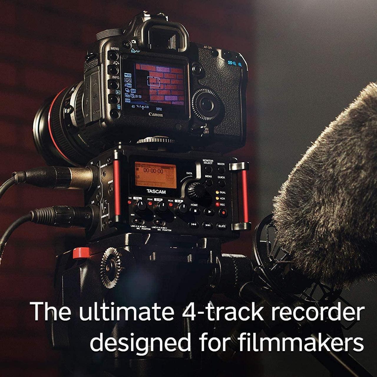 Alt view image 18 of 20 - Tascam DR-60D MKII Portable Recorder for DSLR #DR-60DMKII