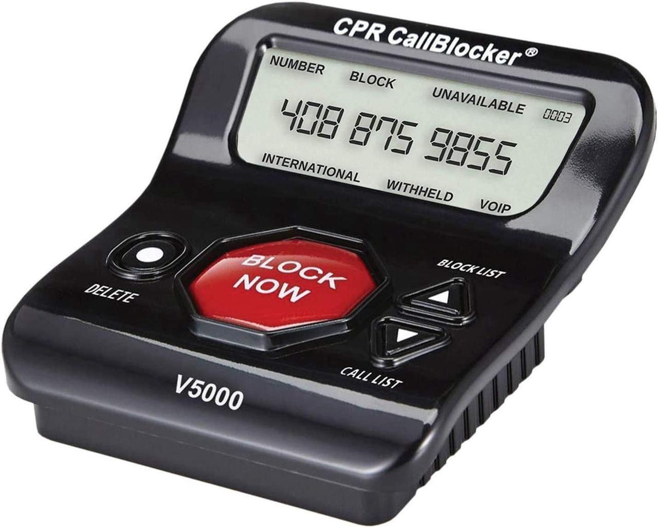 Alt view image 11 of 14 - CPR V5000 Landline Call Blocker, Block 5000 Known and 1500 Additional Scam Robocall. Block All Robocalls, Political Calls, Private Calls at a Touch of a Button