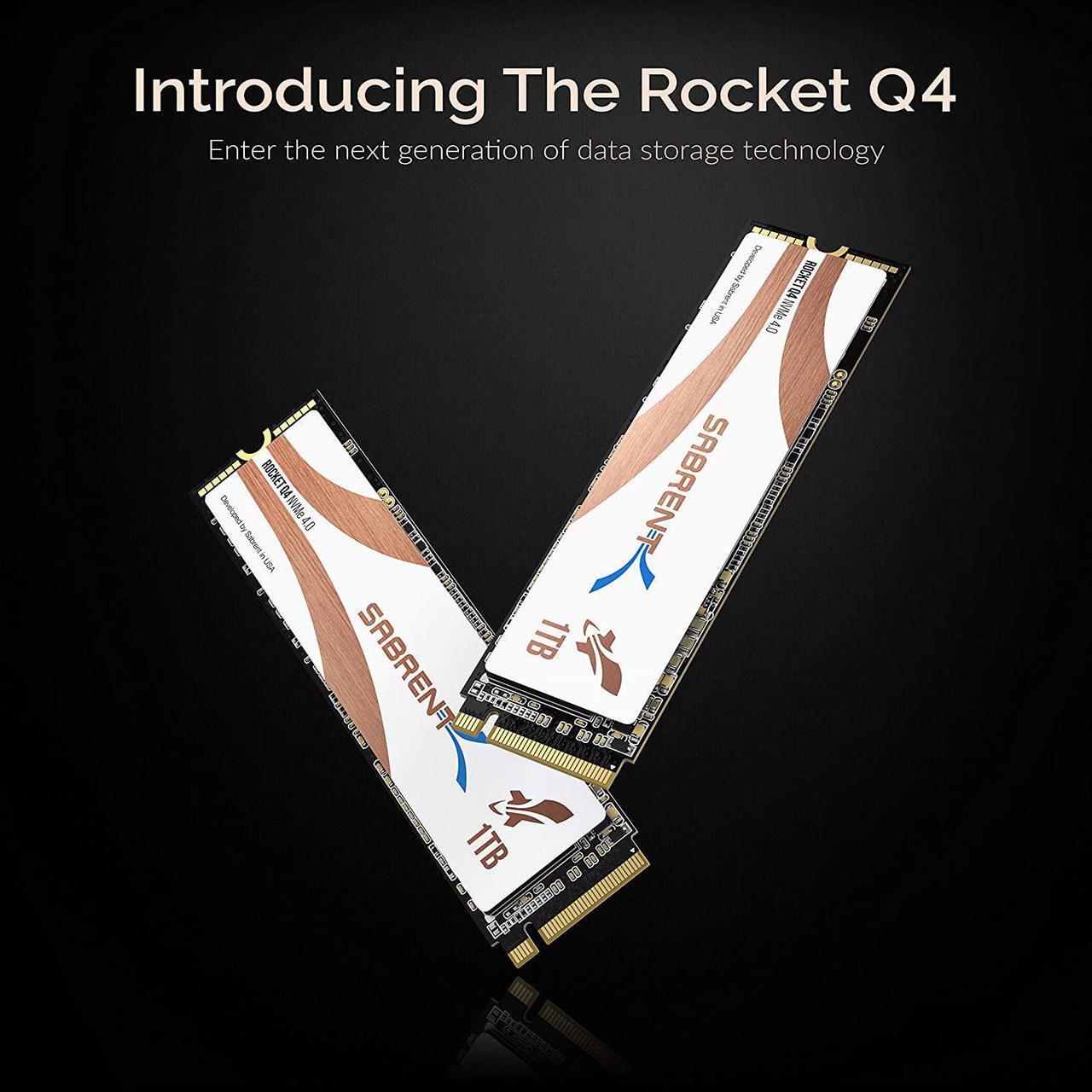Alt view image 9 of 11 - SABRENT 1TB Rocket Q4 NVMe PCIe 4.0 M.2 2280 Internal SSD Maximum Performance Solid State Drive R/W 4700/1800 MB/s (SB-RKTQ4-1TB)