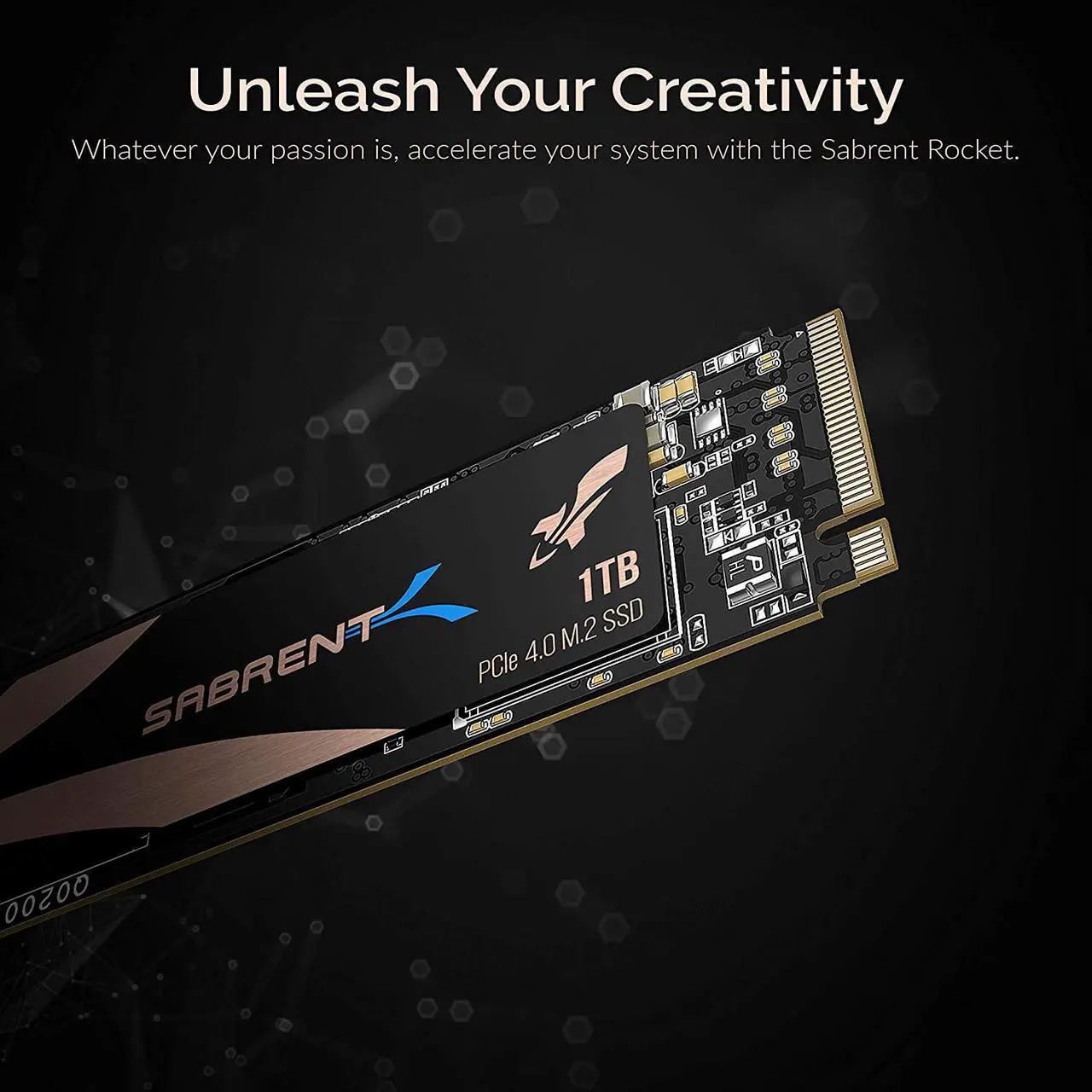 Alt view image 11 of 12 - SABRENT 1TB Rocket NVMe 4.0 Gen4 PCIe M.2 Internal SSD Extreme Performance Solid State Drive (SB-ROCKET-NVMe4-1TB)