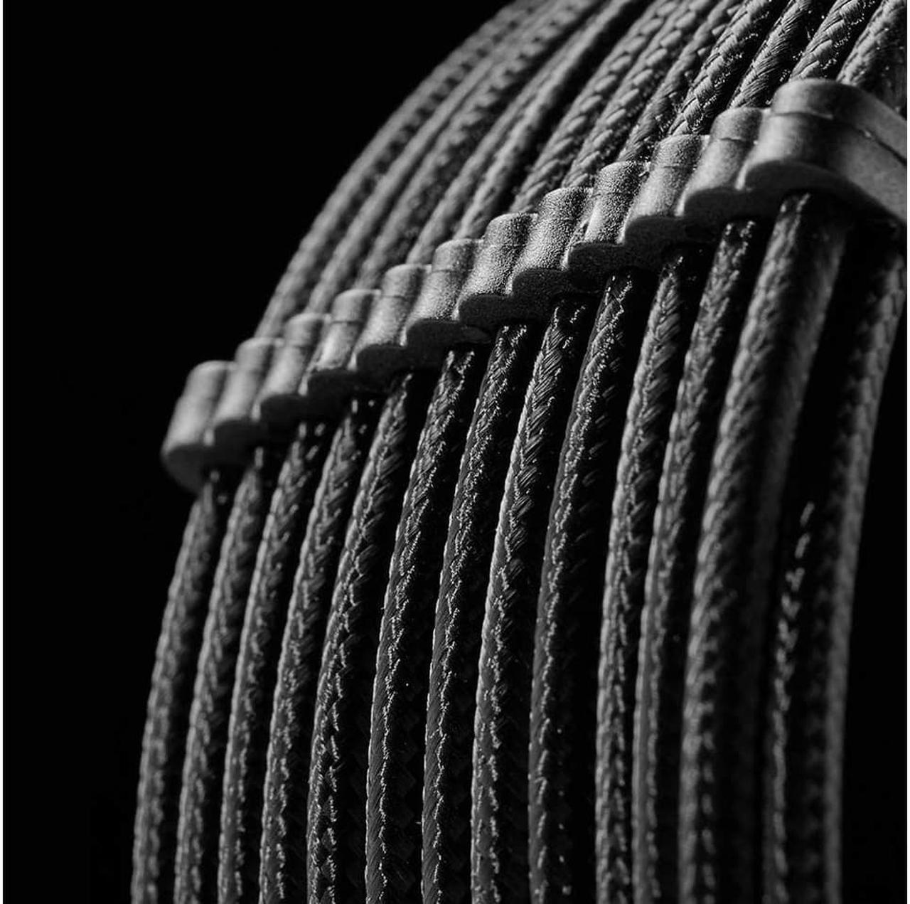 Alt view image 6 of 6 - Hipesen 24 Pieces Set = 24-pin x 4, 8-pin x 12, 6-pin x 8 Cable Comb for 3 mm Cable Gesleeved Up To 3.4 mm/0.13inch)  Frosted Black