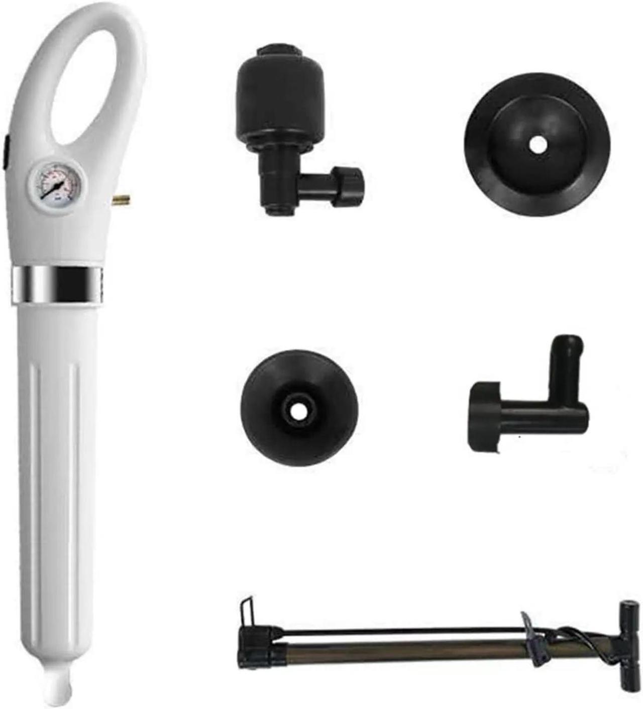 Alt view image 6 of 6 - Sewer Dredge Clogged Toilet Plungers Drain Blaster High Pressure Cleaner Air Drain Cleaner Manual Pneumatic Dredge Tools