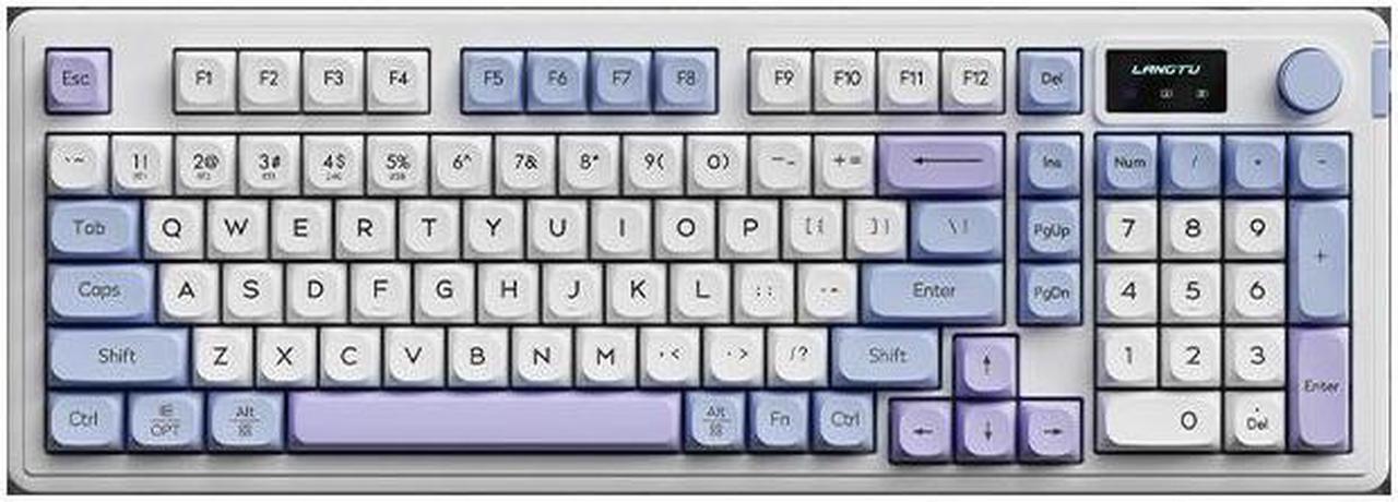 Main image of L98 three-mode Bluetooth wireless 2.4g wired keyboard Mechanical feel e-sports office keyboard WIN/MAC dual system RGB light effect GASKET structure