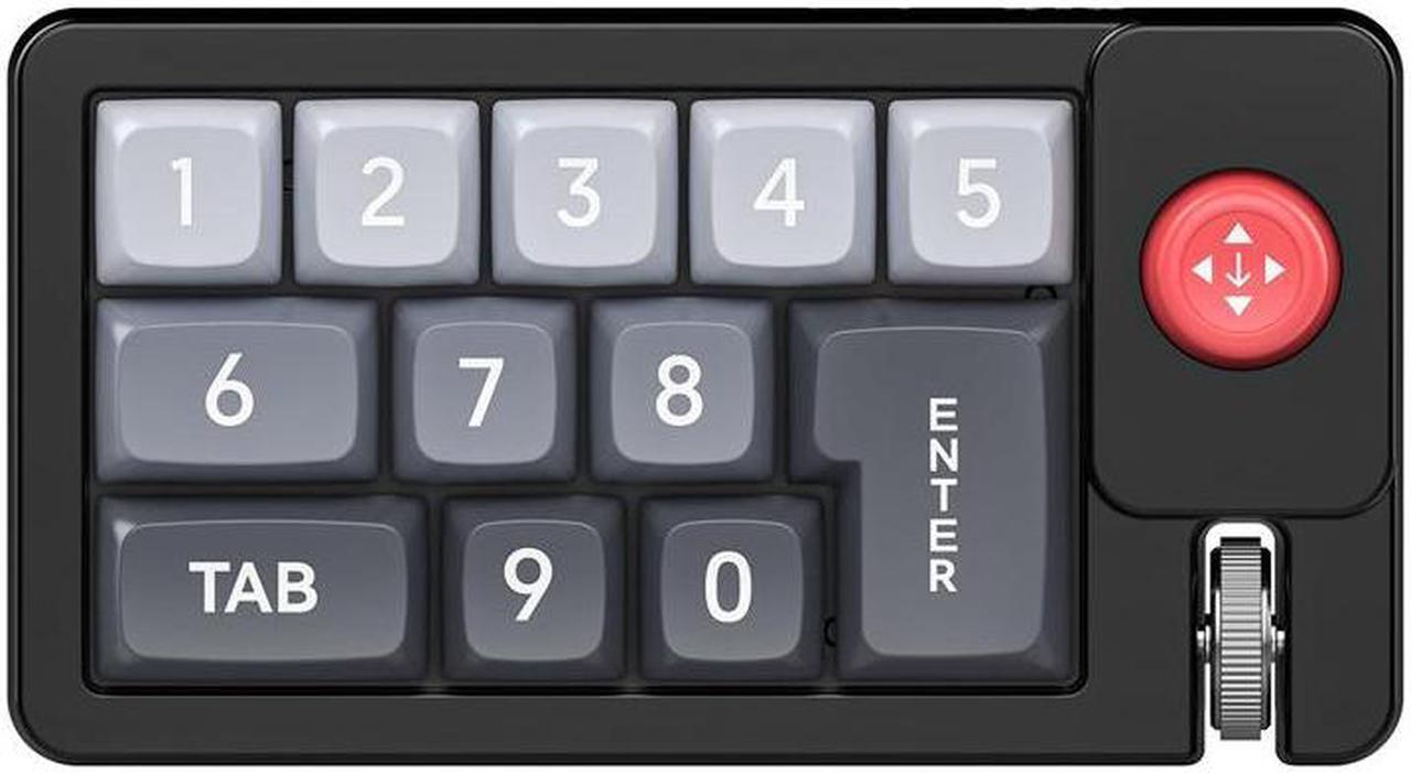 Main image of SMY Lighting K810 joystick macro definition RGB hot swappable macro definition wired mechanical gaming keyboard Black