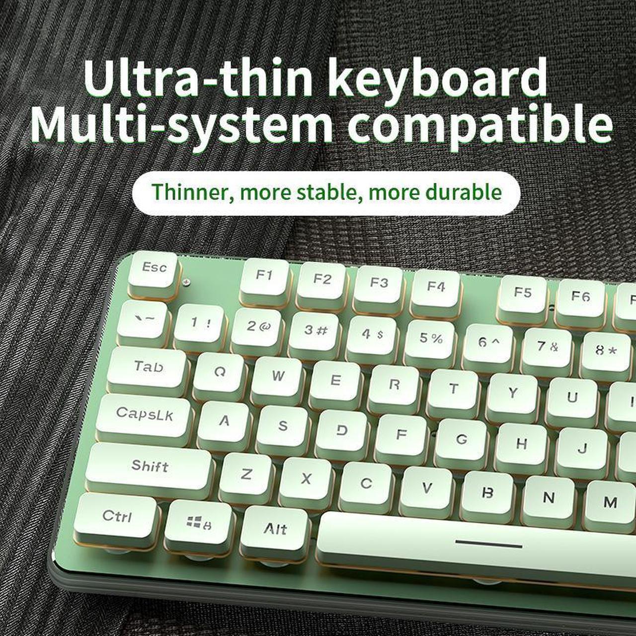 Alt view image 2 of 6 - Langtu L1 mechanical tactile silent wireless keyboard, volcano architecture key waterproof, single light backlight effect, universal model