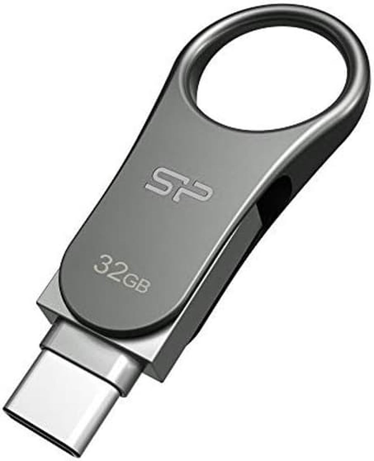 Silicon Power 32GB USB-C Type C USB 3.0/3.1 Gen 1 Dual Flash Drive, Mobile C80