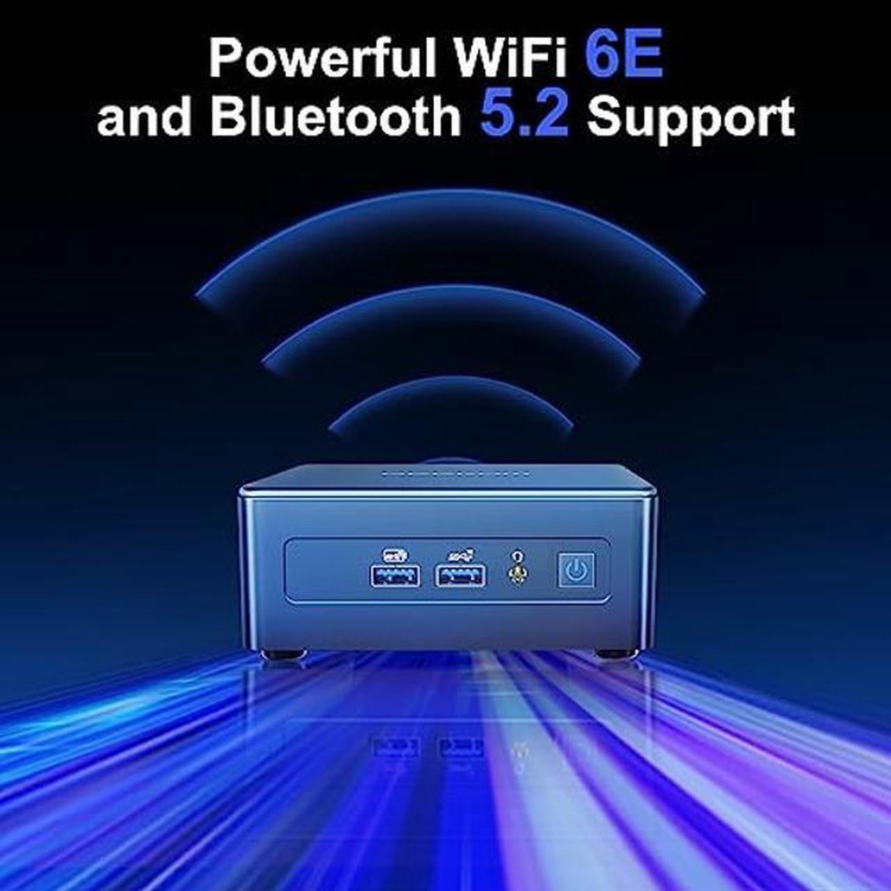 Alt view image 4 of 5 - GEEKOM Mini PC Mini IT12, 12th Gen Intel i7-12650H NUC12 Mini Computers(10 Cores,16 Threads) 16GB DDR4/512GB PCIe Gen 4 SSD Windows 11 Pro Desktop PC Support Wi-Fi 6E/Bluetooth 5.2/USB 4.0/2.5G LAN/8K
