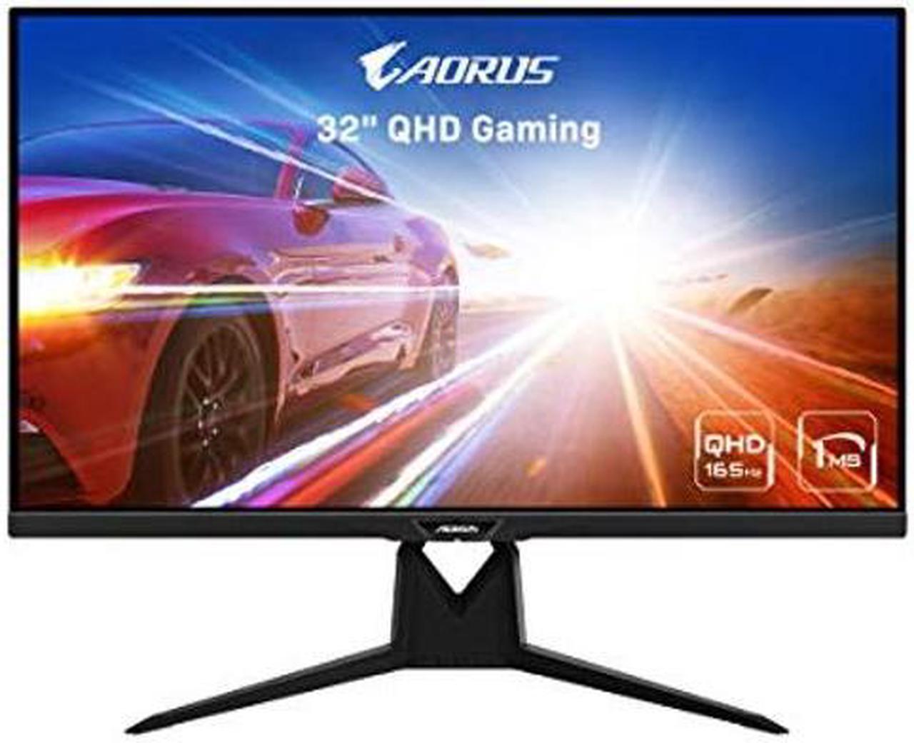 Gigabyte AORUS FI32Q 32" 165Hz 1440p HBR3,NVIDIA G-SYNC Compatible,Exclusive Built-in ANC, -KVM, 2560x1440 Display,1ms Response Time,HDR, 94% DCI-P3,1x DisplayPort 1.4,2x HDMI 2.0,2x USB 3.0,1x USB C