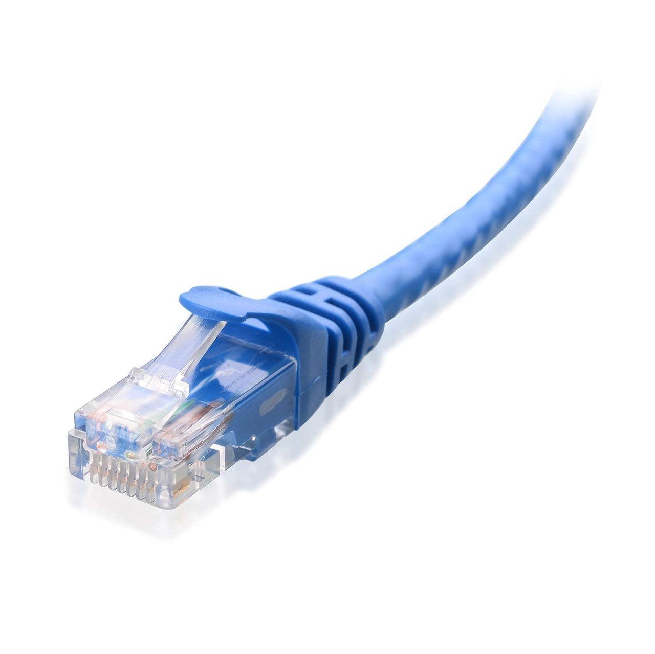 Alt view image 3 of 5 - Cable Matters Snagless Long Cat6 Ethernet Cable (Cat6 Cable, Cat 6 Cable) in Blue 75 ft & Cat6 Flat Ethernet Cable in White 50 ft