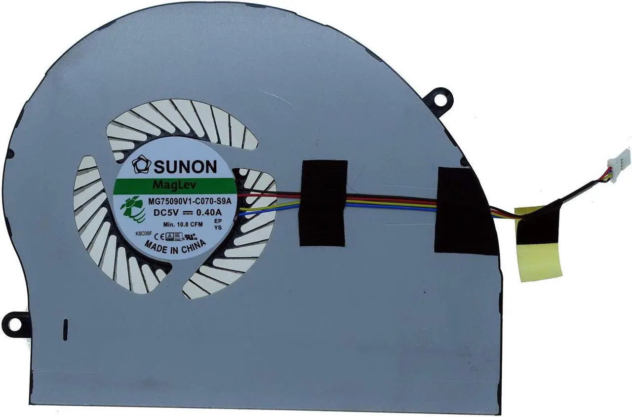 Alt view image 4 of 5 - Rangale CPU + GPU Cooling Fan for Dell Alienware 17 R4 R5 Series Laptop P31E ALW17C 0K2PKV 04RFW1 MG75090V1-C060-S9A MG75090V1-C070-S9A