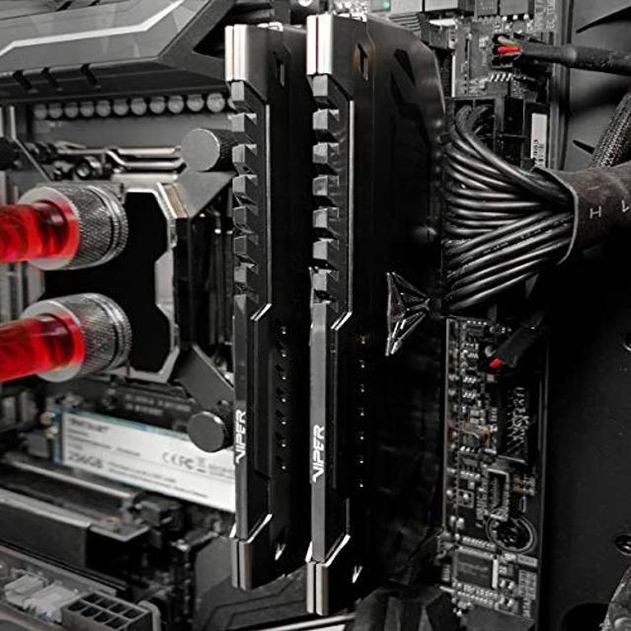 Alt view image 4 of 5 - Patriot Viper Steel DDR4 RAM 32GB (2X16GB) 3600MHz CL18 UDIMM Desktop Gaming Memory Kit - PVS432G360C8K