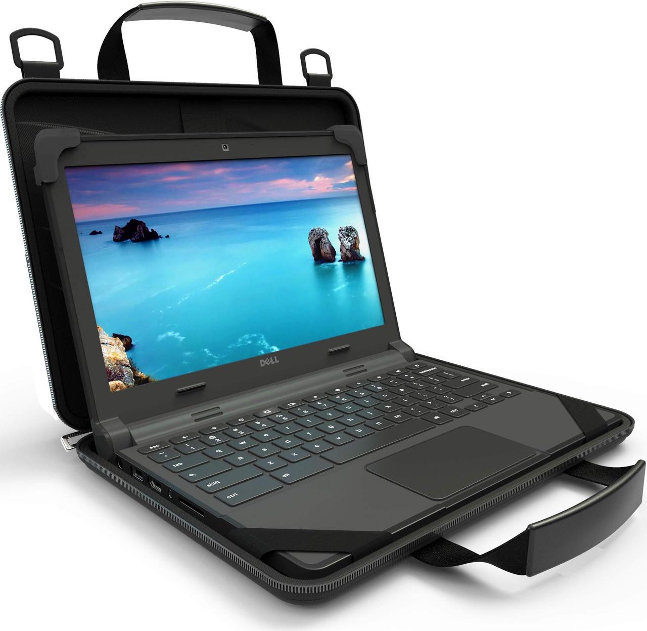 Main image of UZBL 13-14 inch Chromebook Case Protective Laptop Hard Cover Sleeve, Always-on Work in Case with Carrying Handle and Adjustable Shoulder Strap | for Business, Students, and Back to School