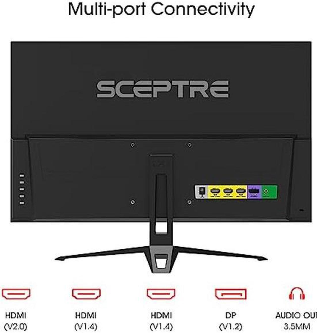 Alt view image 4 of 5 - Sceptre IPS 24" Gaming Monitor 165Hz 144Hz Full HD (1920 x 1080) FreeSync Eye Care FPS RTS DisplayPort HDMI Build-in Speakers, Machine Black 2020 (E248B-FPT168),IPS 24" 165Hz