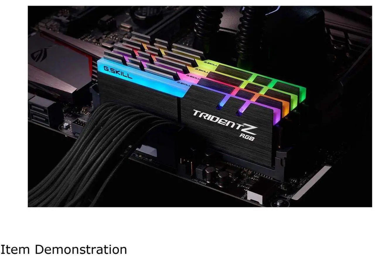 Alt view image 4 of 4 - G.SKILL Trident Z RGB Series (XMP) DDR4 RAM 128GB (4x32GB) 3600MT/s CL18-22-22-42 1.35V Intel AMD Desktop Computer Memory UDIMM (F4-3600C18Q-128GTZR)