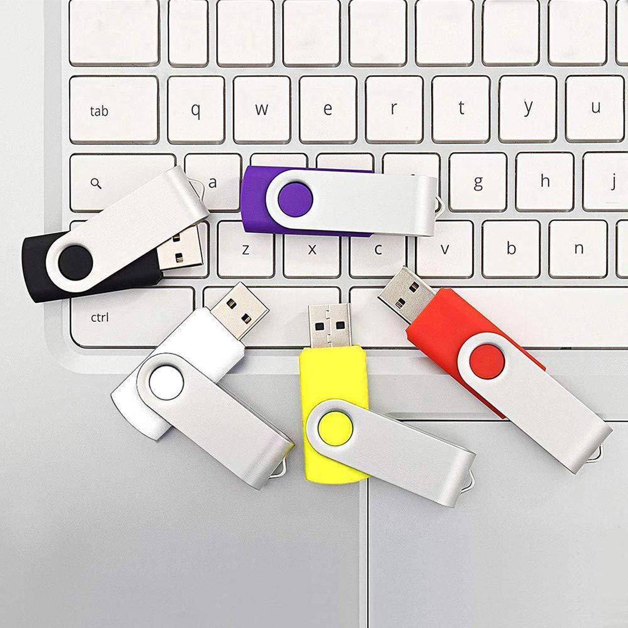 Alt view image 2 of 5 - 10 Pack Colorful 32GB Flash Drives 2.0 and 10 Pack Black 32GB USB Flash Drives 2.0 Thumb Drives Bundle - 20 Pack by Aiibe