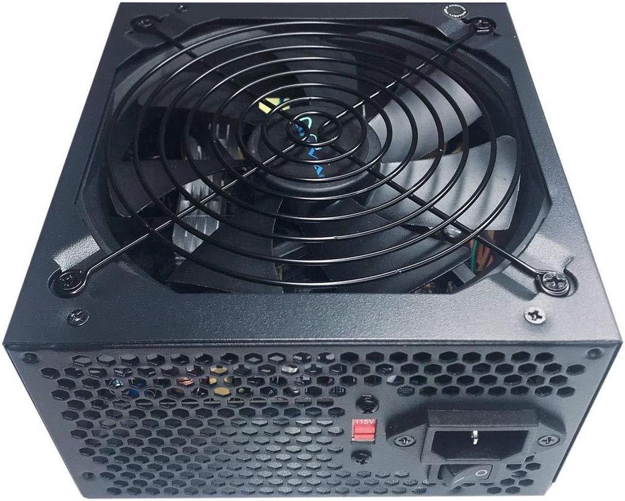 Alt view image 2 of 4 - Apevia ATX-SP700 Spirit ATX Power Supply with Auto-Thermally Controlled 120mm Fan, 115/230V Switch, All Protections