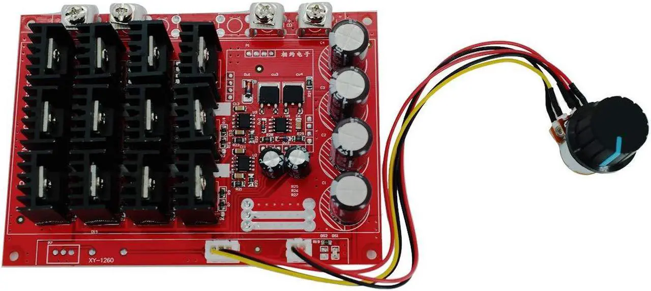 Main image of DEVMO Motor Controller,PWM DC Motor Speed Controller 10-50V 60A High Power HHO RC Driver PWM Controller Module 12V 24V 48V 3000W Extension Cord with Switch