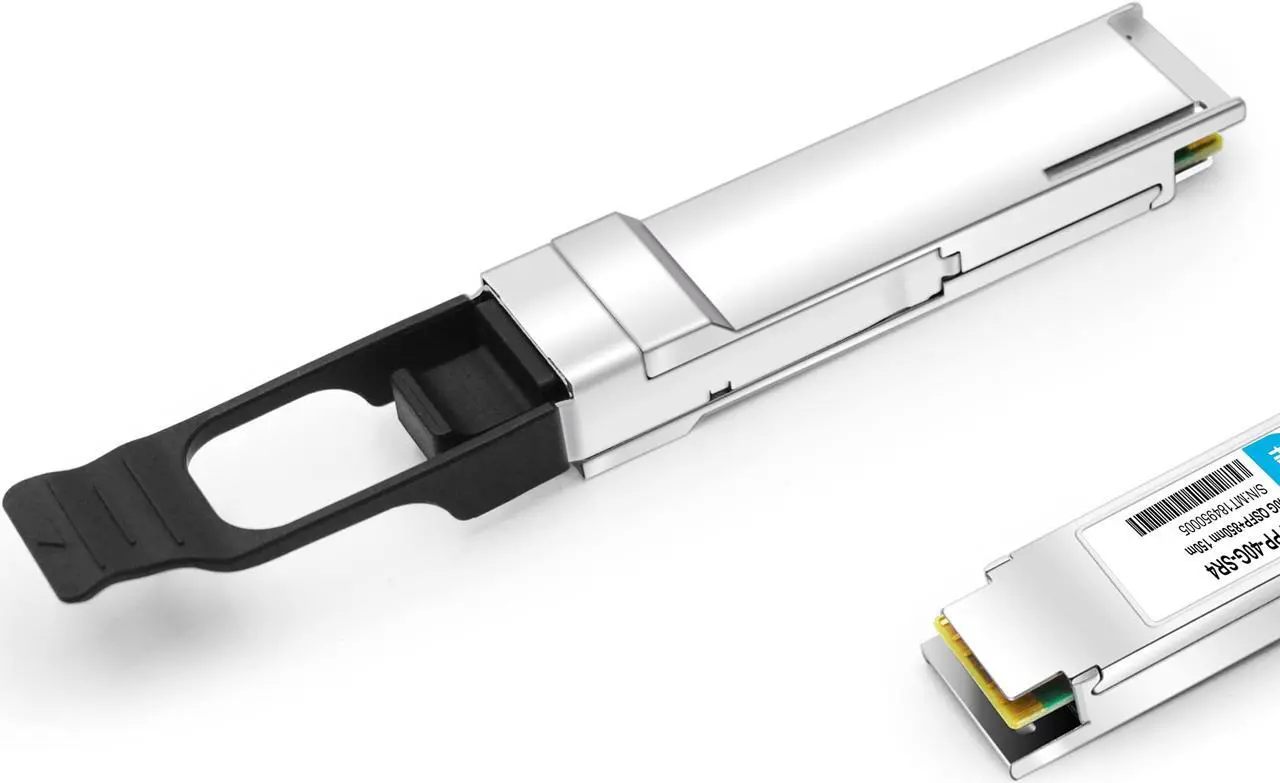 Alt view image 4 of 5 - 40G QSFP+ SR4 for Juniper QSFPP-40GBASE-SR4, QFX-QSFP-40G-SR4, EX-QSFP-40GE-SR4,40GBASE-SR4 QSFP+ 850nm 150m MTP/MPO DOM Optical Transceiver Module