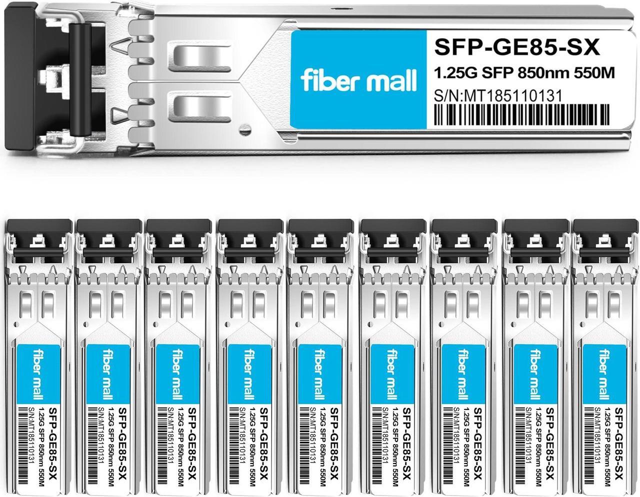 Main image of 1G SFP SX for HPE ProCurve J4858C J4858B J4858A HPE Aruba J4858D 1000BASE-SX SFP Mini-GBIC Transceiver Module 850nm 550m LC Multi Mode Pack of 10