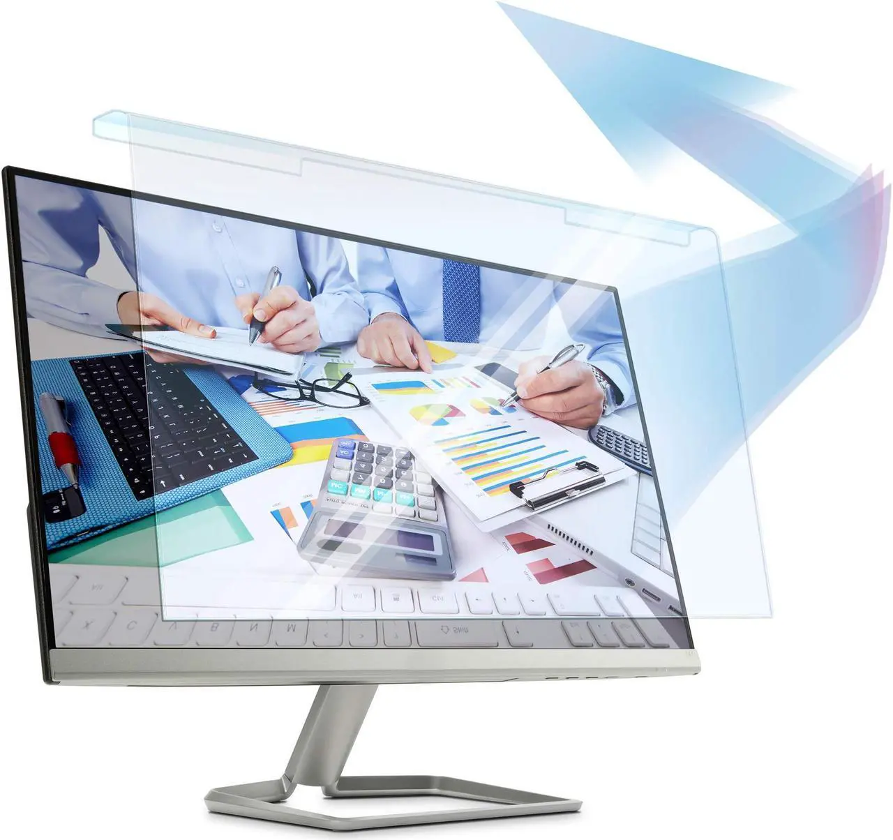 Main image of Premium Anti Blue Light Screen Filter for 32 Inches Computer Monitor, Screen Filter Size is 17.3" Height x29 Width, Blocks Harmful Blue Light, Reduce Digital Eye Strain Help Sleep Better