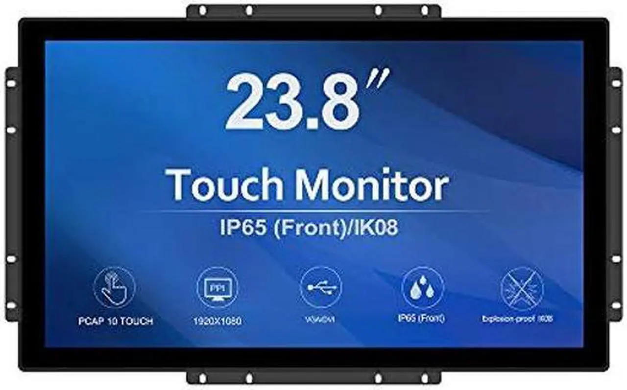 Main image of GreenTouch 23.8 Inch 10 Points Open Frame PCAP Touchscreen Monitor - Industrial Touch Display -16:9 -TFT LCD