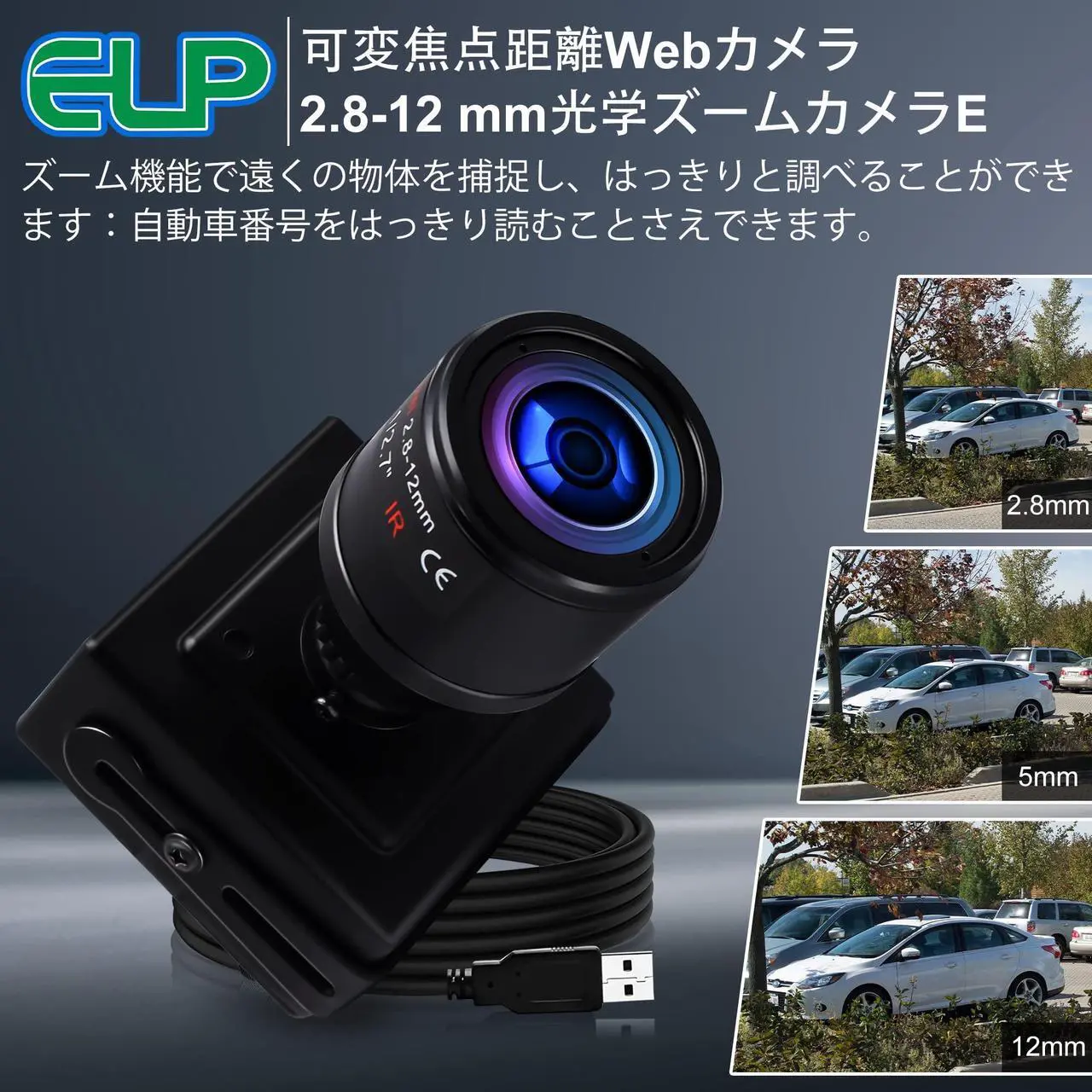 Alt view image 3 of 5 - HD USB Camera Manual Zoom Webcam 2.8-12mm Variable Focus PC Camera for Computer Mini UVC USB2.0 Web Camera Varifocal Lens High Speed 720P USB Camera with Zoom Varifocus HD Close-up Camera for Laptop