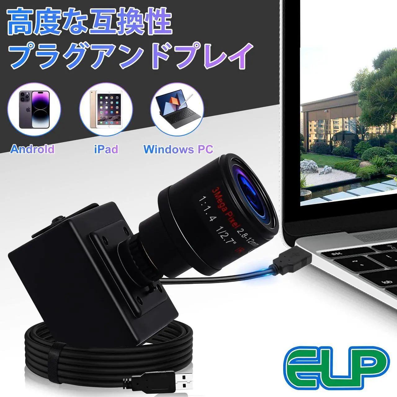 Alt view image 5 of 5 - HD USB Camera Manual Zoom Webcam 2.8-12mm Variable Focus PC Camera for Computer Mini UVC USB2.0 Web Camera Varifocal Lens High Speed 720P USB Camera with Zoom Varifocus HD Close-up Camera for Laptop
