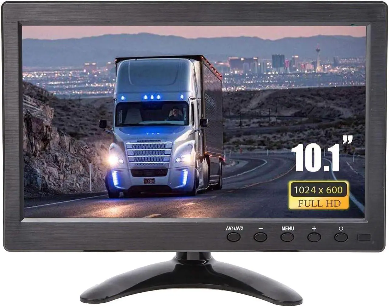Main image of Yasoca 10.1 inch Small Portable Laptop Computer Monitor with HDMI VGA Port; Raspberry pi Display Screen Monitor; CCTV Monitor HD 1024x600 with Dual Speakers, MP5 USB Port, Remote(10 Inch) Gaming Monit